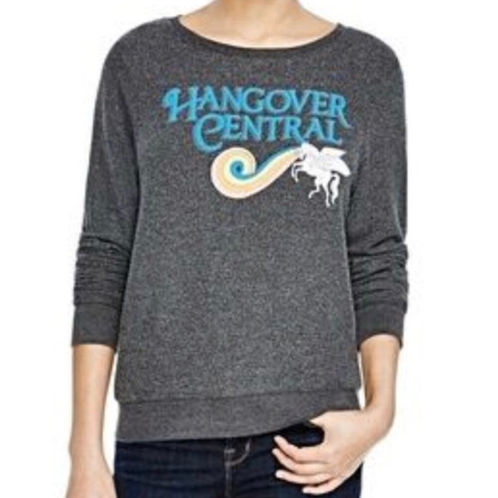 Wildfox Hangover Central Unicorn Sweatshirt Sweater, Sz Small